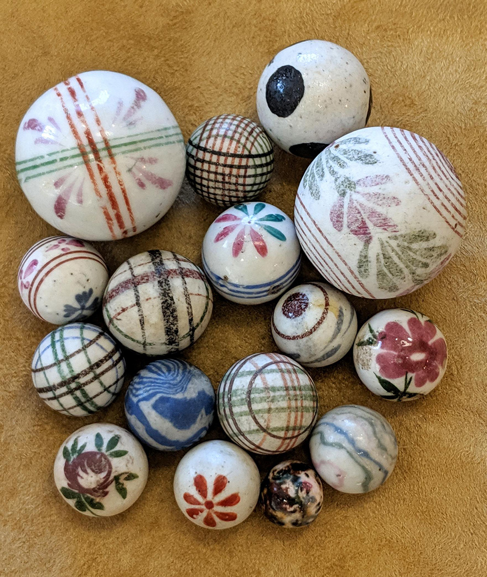 Group of China marbles